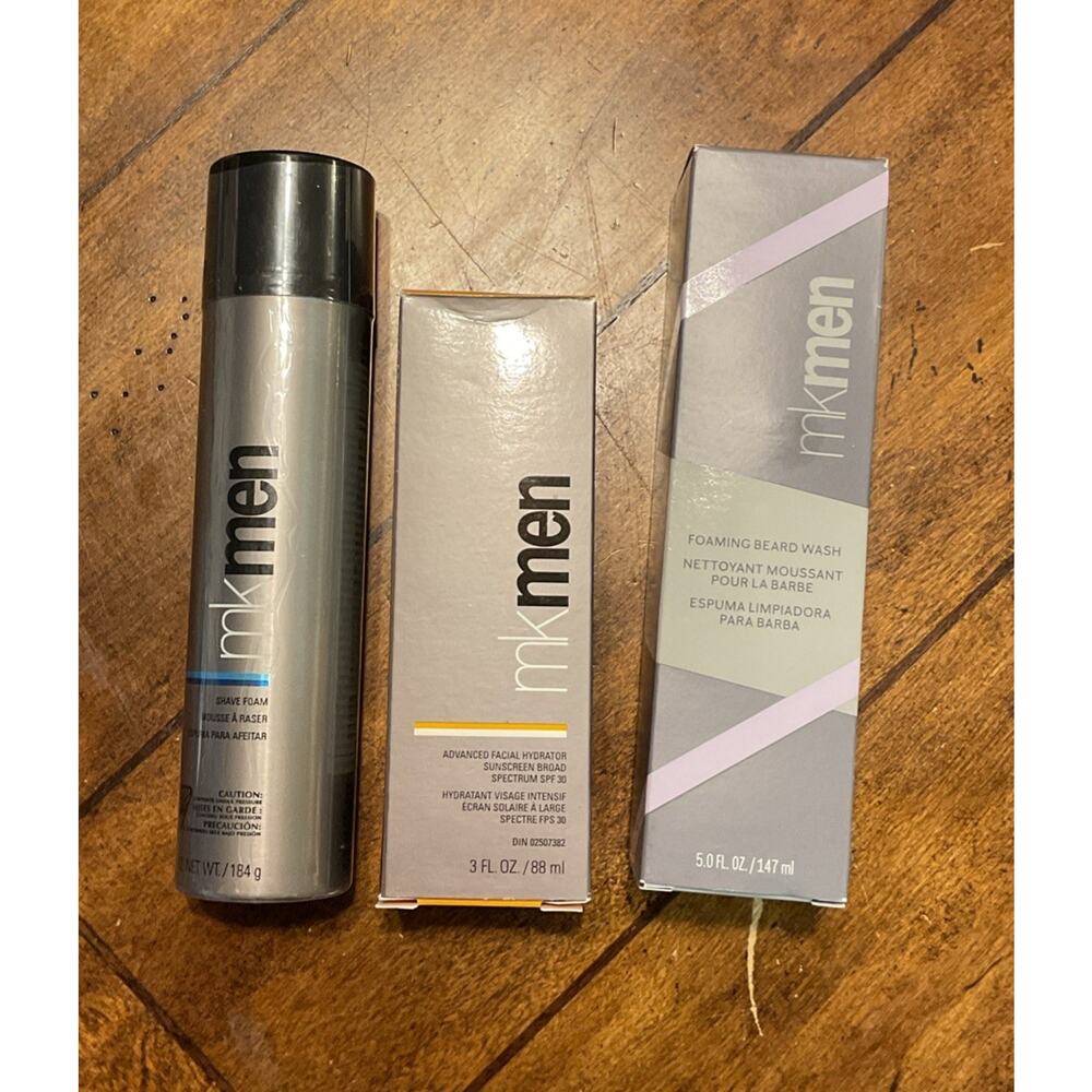 Mary Kay Men SET hydrator Sunscreen, Shave Foam And Beard wash New